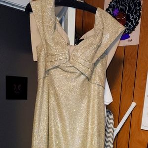 Gold formal dress